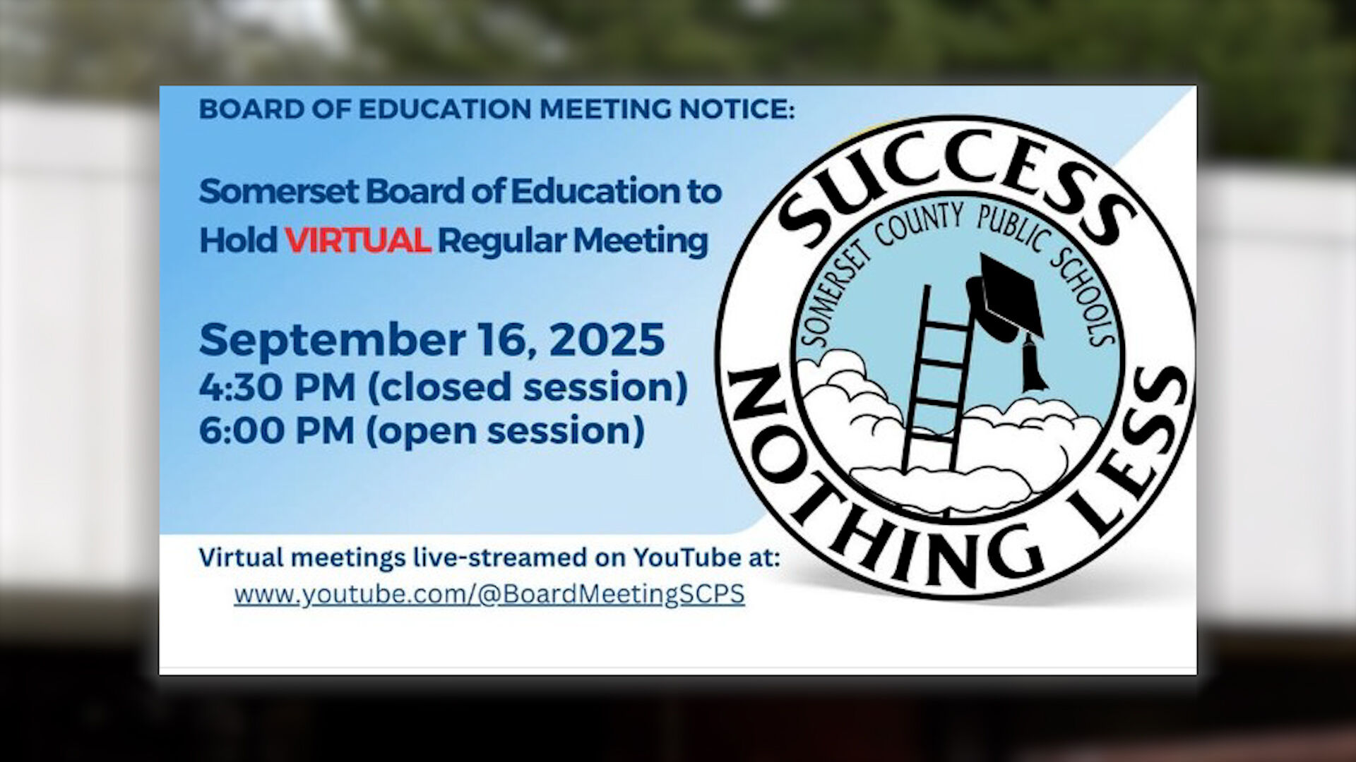 Somerset County Board of Ed cites security concerns for move to virtual meetings